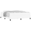 vidaXL Cadre de lit avec matelas Blanc 180 x 200 cm tissu