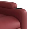 vidaXL Fauteuil de massage inclinable &eacute;lectrique rouge bordeaux