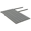 vidaXL Panneaux de terrasse et accessoires WPC Marron/gris 15 m&sup2; 4 m