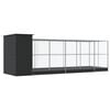 vidaXL Volière avec extension argenté 623x203x216 cm acier