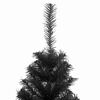 vidaXL Sapin de No&euml;l avec 150 LED avec support Noir 150 cm PVC