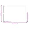 vidaXL Auvent latéral rétractable de patio 200x300 cm Crème
