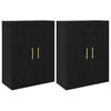vidaXL Armoire Murale 2 pc Ch&ecirc;ne noir 69,5 x 34 x 90 cm
