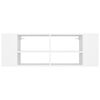 vidaXL Meuble TV mural Blanc 102x35x35 cm Bois d’ingénierie