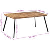 vidaXL Table &agrave; manger 169x98,5x76 cm bois massif de teck