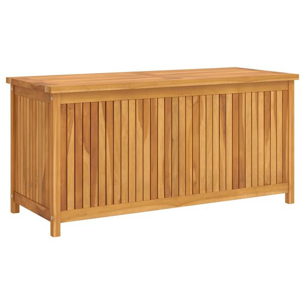 vidaXL Bo&icirc;te de rangement de jardin 120x50x58 cm bois de teck solide