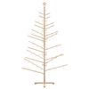 vidaXL Arbre de No&euml;l en bois Naturel 210 cm Bois massif en pin