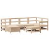 vidaXL Salon de jardin 7 pcs bois de pin massif
