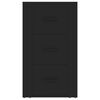 vidaXL Buffet Noir 40x33x70 cm Bois d'ing&eacute;nierie