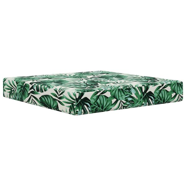 vidaXL Coussin de canap&eacute; d'ext&eacute;rieur 3 pcs Motif feuille Polyester