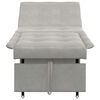 vidaXL Canapé-Lit Gris clair 194 x 67 x 82 cm Microfibre