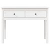 vidaXL Table console Blanc 100x35x75 cm Bois massif de pin