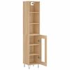 vidaXL Buffet haut Chêne sonoma 34,5x34x180 cm Bois d'ingénierie