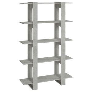 vidaXL Biblioth&egrave;que/S&eacute;parateur de pi&egrave;ce Gris b&eacute;ton 100x30x160 cm