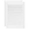 vidaXL Portes d'armoire &agrave; persiennes 2 pcs blanc 69x49,4 cm pin massif