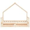 vidaXL Cadre de lit pour enfant et tiroirs 80x160cm bois de pin massif