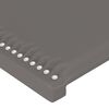 vidaXL Sommier &agrave; lattes de lit avec matelas Gris 100x200 cm Similicuir