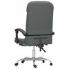 vidaXL Fauteuil de massage inclinable de bureau Gris foncé Tissu