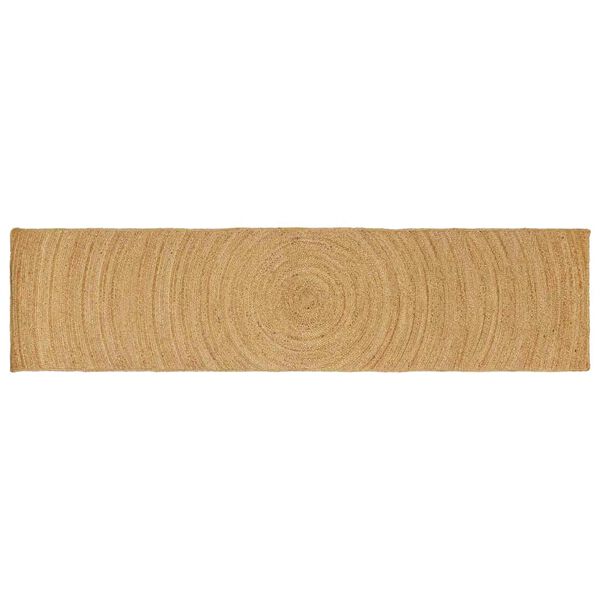 vidaXL Tapis de surface Rectangulaire Marron 60 x 400 cm Jute