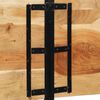 vidaXL T&ecirc;te de lit 200 cm bois massif d'acacia et fer