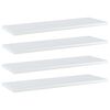 vidaXL Panneaux de biblioth&egrave;que 4 pcs blanc brillant bois d&rsquo;ing&eacute;nierie