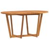 vidaXL Table de jardin ovale 150 x 90 x 75 cm en bois d'acacia massif