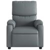 vidaXL Fauteuil de massage inclinable gris similicuir