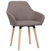 vidaXL Chaises à manger lot de 2 taupe tissu