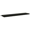 vidaXL Coussin de banc SOEST 100 % polyester Noir 200 x 40 x 5 cm