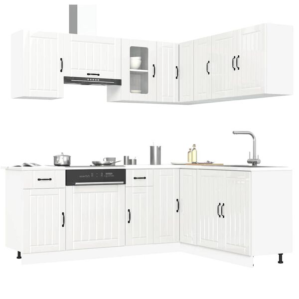vidaXL Ensemble d'armoires de cuisine 11 pcs Kalmar bois d'ing&eacute;nierie
