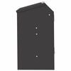 vidaXL Distributeur pour lapins Noir 64.5 x 25.5 x 45.5 cm