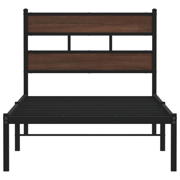 vidaXL Cadre de lit sans matelas avec t&ecirc;te de lit 100x190 cm