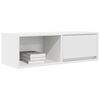vidaXL Meuble TV blanc 80x31x25,5 cm bois d'ing&eacute;nierie