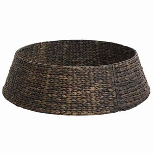 vidaXL Collier de sapin de No&euml;l Rond Noir 105 x 105 x 28 cm