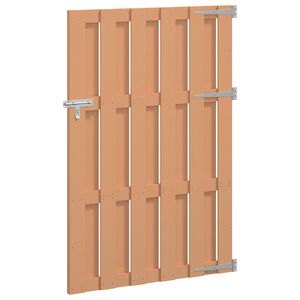 vidaXL Porte de Jardin 100 x 150 cm WPC et Aluminium Marron