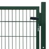 vidaXL Portillon Acier Vert 105x150 cm
