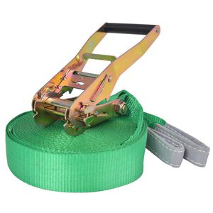 vidaXL Corde l&acirc;che pour slackline 15 m x 50 mm 150 kg Vert