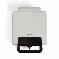Livoo Gaufrier avec thermostat réglable 1200 W Blanc