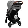 vidaXL Poussette pour b&eacute;b&eacute; 3-en-1 Gris clair Acier