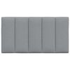 vidaXL Coussin de t&ecirc;te de lit Hanko gris clair 80 cm tissu
