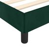 vidaXL Cadre de lit sans matelas vert fonc&eacute; 200x200 cm velours