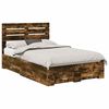 vidaXL Cadre de lit Ch&ecirc;ne fum&eacute; 120 x 200 cm Bois d'ing&eacute;nierie