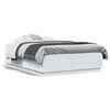 vidaXL Cadre de lit sans matelas blanc 140x190 cm