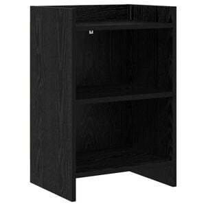 vidaXL Tables de chevet Ch&ecirc;ne noir 40 x 30 x 60 cm Bois d'ing&eacute;nierie