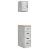 vidaXL Armoires de garage 2 pcs gris b&eacute;ton bois d'ing&eacute;nierie
