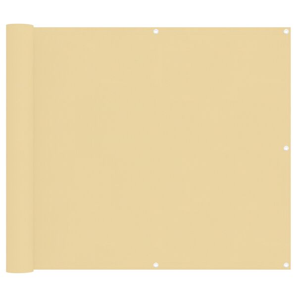 vidaXL &Eacute;cran de balcon Oxford alu enduit de PU