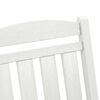vidaXL Chaise Berçante de Jardin 3 pcs Blanc 38 x 38 x 46 cm Plastique
