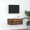 vidaXL Meuble TV ch&ecirc;ne fum&eacute; 60x31x25,5 cm bois d'ing&eacute;nierie