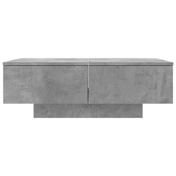 vidaXL Table basse Gris b&eacute;ton 90x60x31 cm Agglom&eacute;r&eacute;