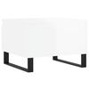 vidaXL Tables basses 2 pcs blanc brillant 50x46x35cm bois d'ingénierie